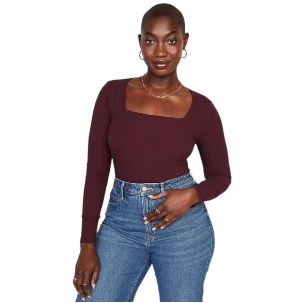 Old Navy Plum Ribbed Bodysuit size 3X